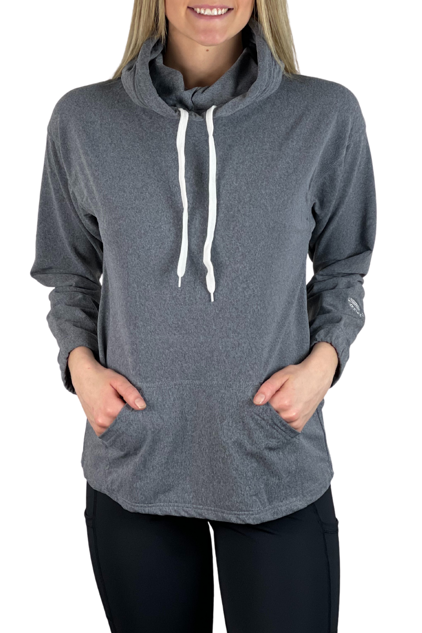 4106 - Snorkel Neck Hoodie/ Heather Grey