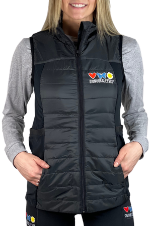 3004 - The  "On Our Sleeves" Performance Vest/Black - FINAL SALE