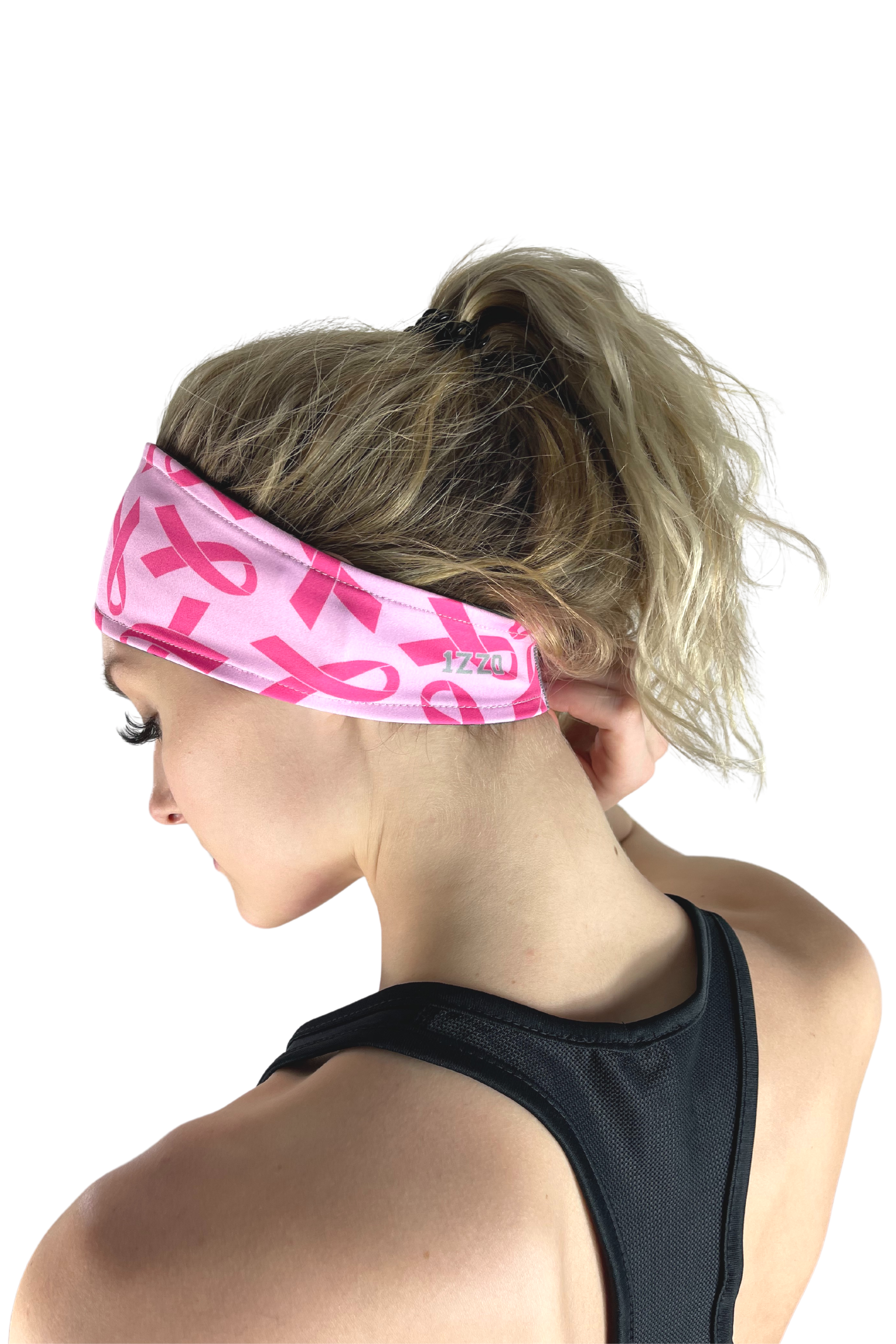 944 - 1ZZ0 Pink Ribbon Reversible Headband