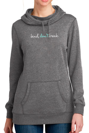 3400 - Bend Don't Break Unisex Hoodie/ Heather Grey