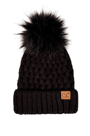 5413 - Winter Pom Luxe Hat (Various Colors)