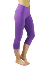 5405 - Bamboo Cropped Pant/Purple- FINAL SALE