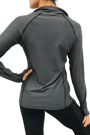 4400 - Bend 1/4 Zip Pullover/ Charcoal Grey