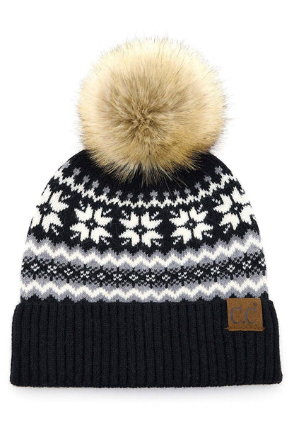 5413 - Winter Pom Luxe Hat (Various Colors)