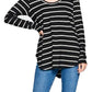 HC - Striped Scoop Neck Longsleeve Tunic (2 colors available) - FINAL SALE