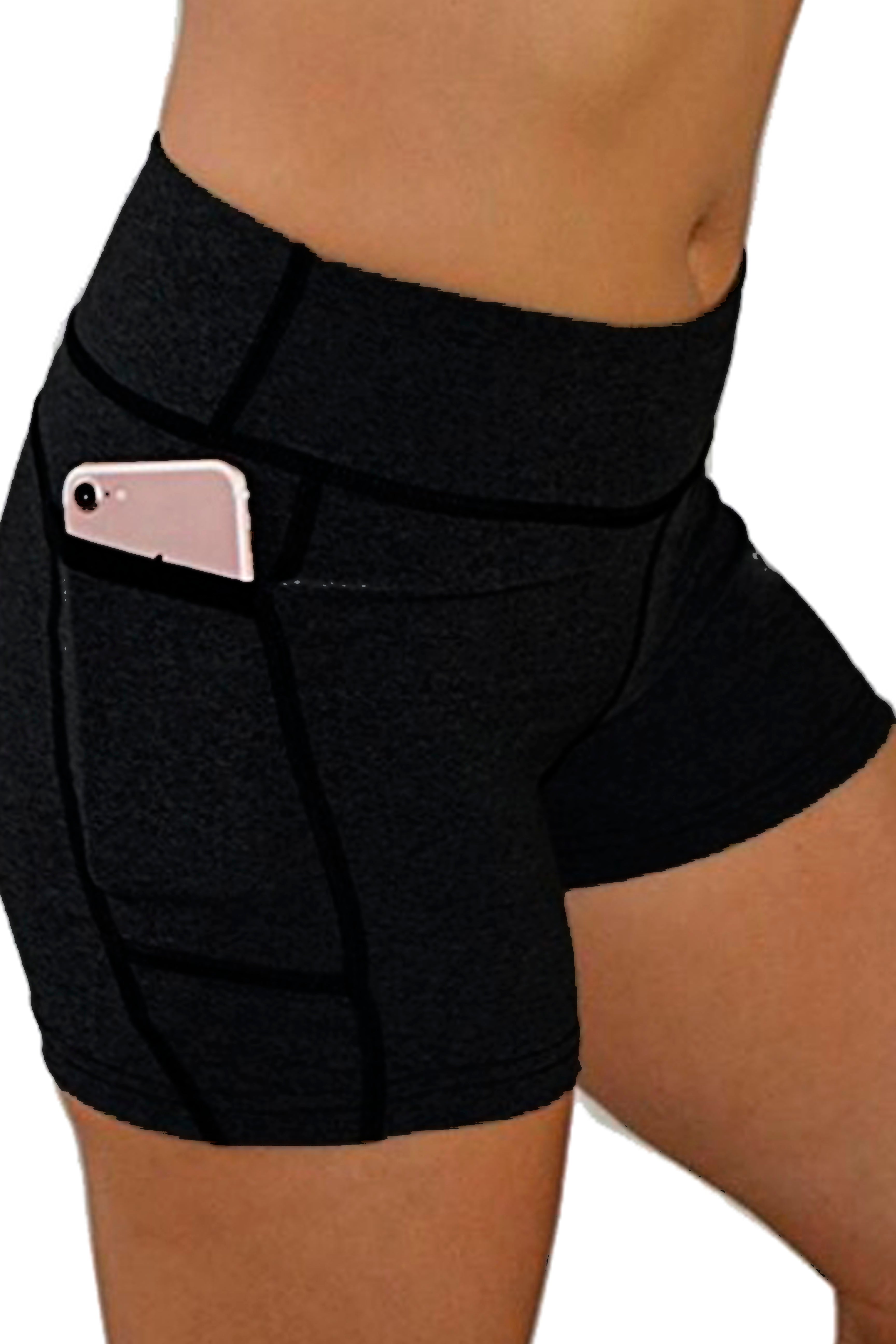 4204 - The "Victory" Cell Phone Pocket Short/Black