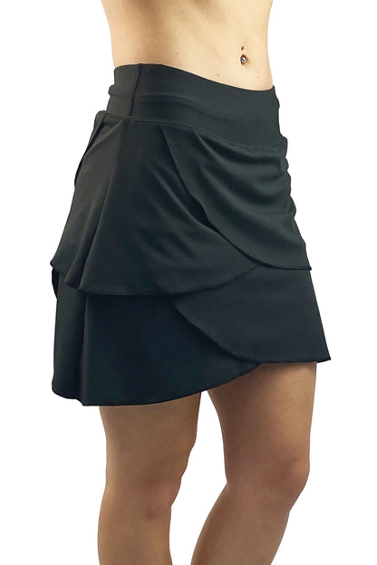 4304 - Performance Petal Skort/Black