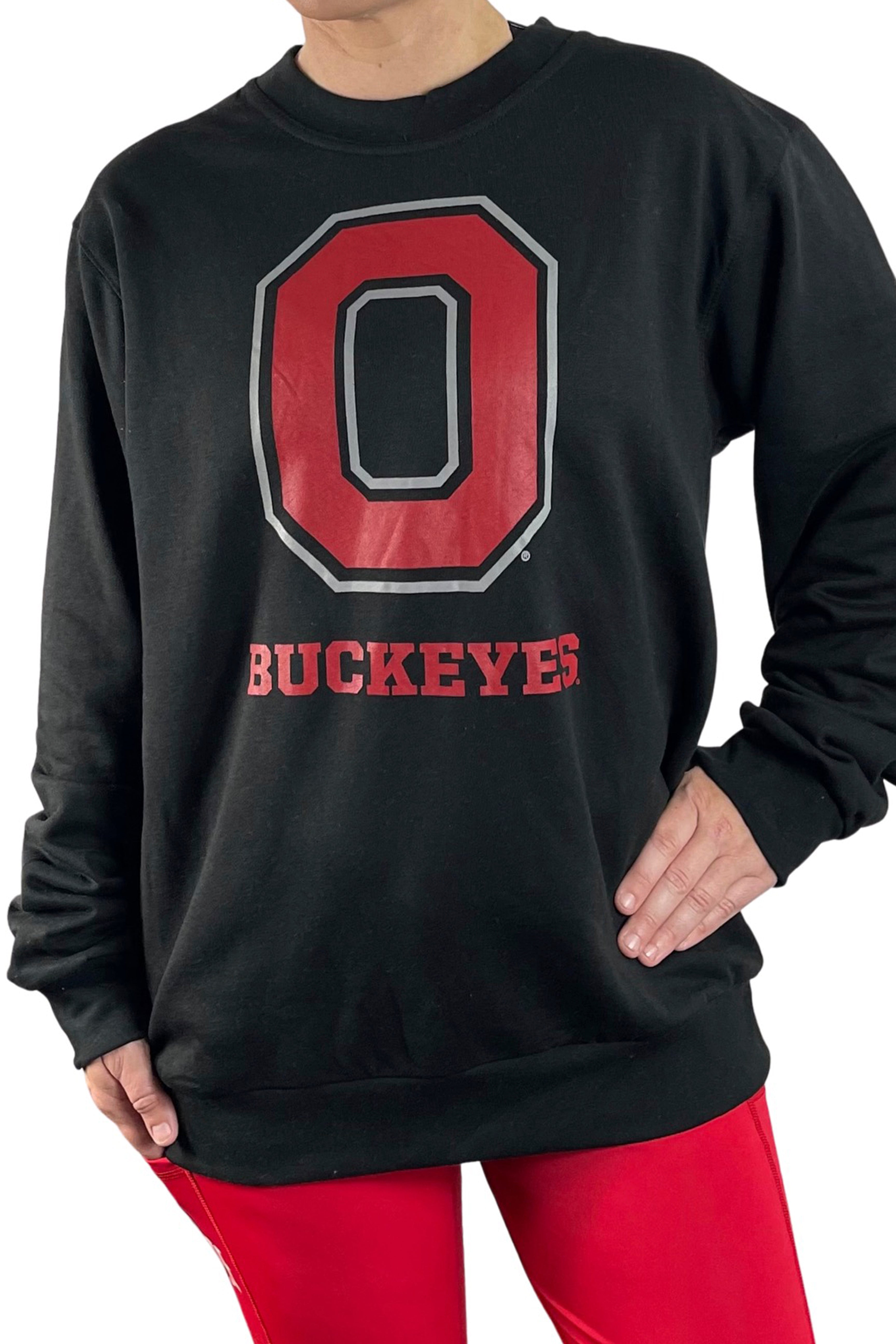 2002- The Ohio State "Block O" Buckeyes Crewneck Sweatshirt/ Black