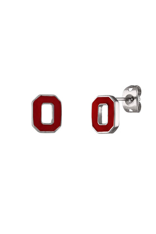 5420 - Ohio State Block O Stud Earrings