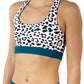 HC - "Snow Leopard" Criss Cross Bra/ Emerald Green - FINAL SALE