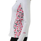 3208 -The Shelley Meyer Flamingo Full Zip Pullover/White - FINAL SALE