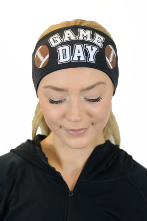 5416 - REVERSIBLE Game Day Football Headbands (Various Prints) - FINAL SALE
