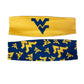 913 - West Virginia University Reversible Headband Gold w/Navy