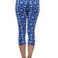 3215 - Running Horse Capris/Blue - FINAL SALE