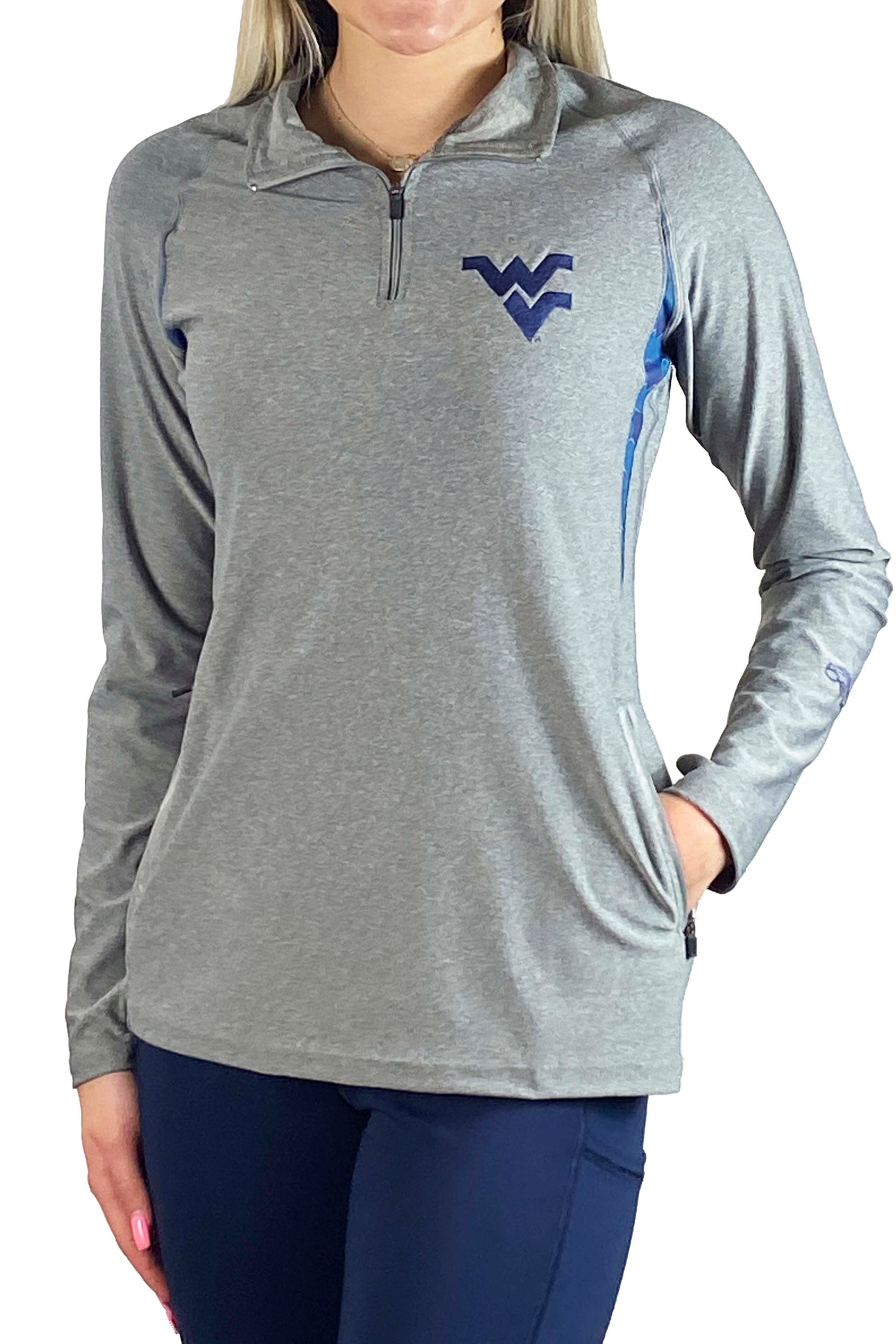 940 - WVU Mountaineers 1ZZ0 Soccer Performance 1/4 zip