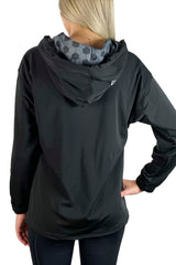 941- 1ZZ0 Soccer Full Zip Snorkel Neck Hoodie/ Black