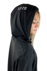 941- 1ZZ0 Soccer Full Zip Snorkel Neck Hoodie/ Black