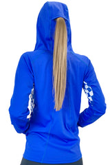 900- University of Kentucky Pony Tail Performance Hoodie/Blue