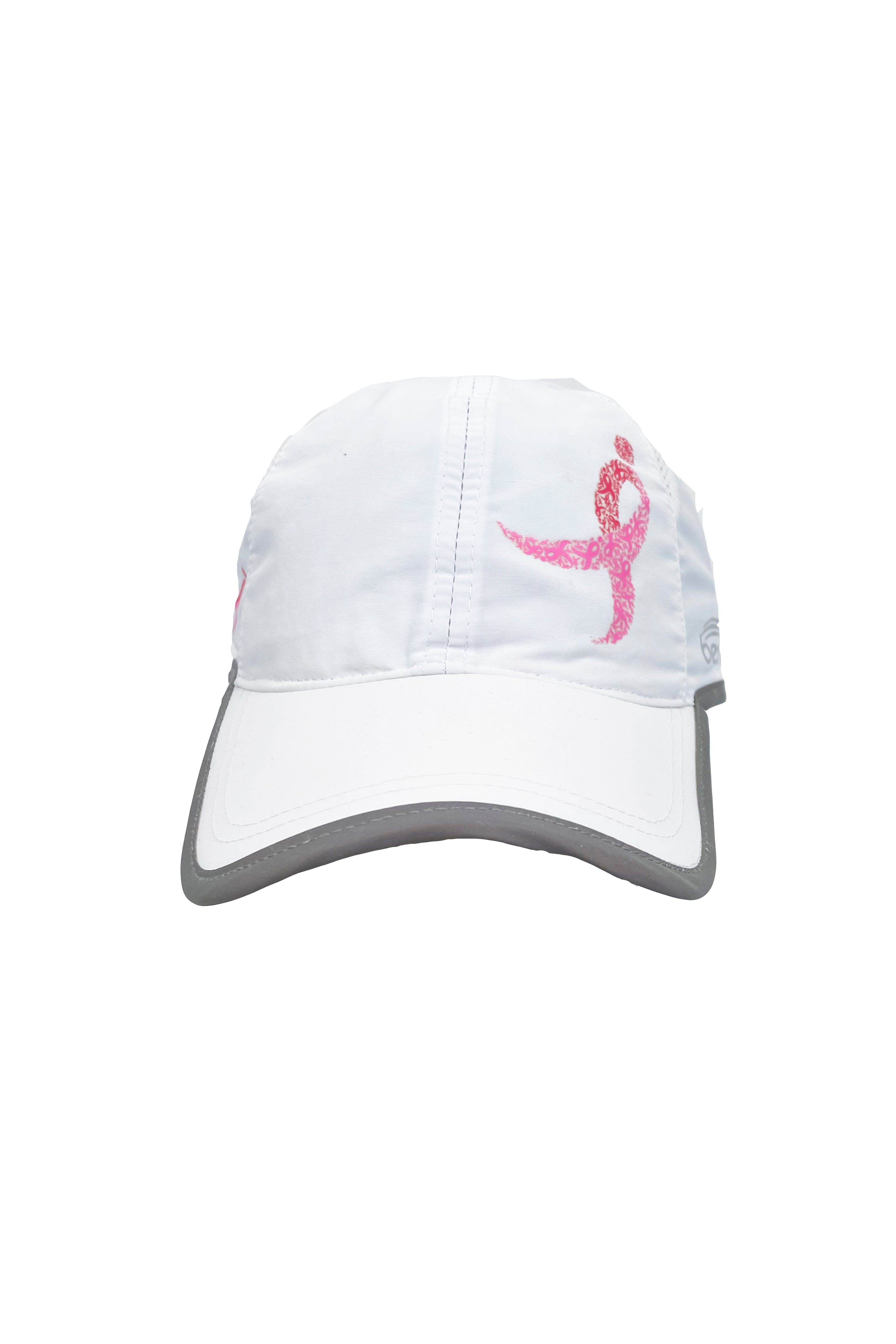 7406 - Komen Columbus Pink Ribbon Running Hat/White