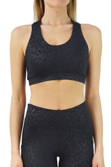 3300 - "OOH LA LA Leopard" Criss Cross Bra/ Various Colors