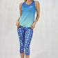 3216 - RunTheBluegrass Open Back Tank - Sky Blue/Teal