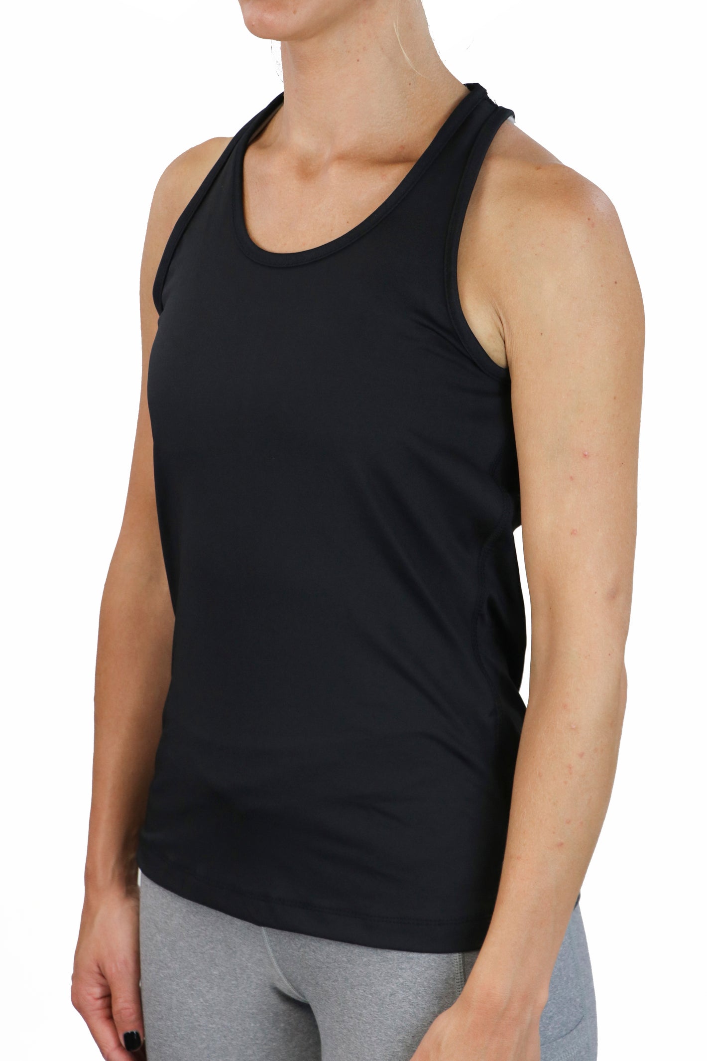 4200 - Meshback Racer Tank/ Black