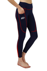 7007 - RunTheBluegrass Ombre Cell Phone Pocket Legging/Navy