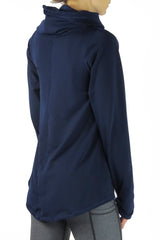 4402 - Luxe Funnelneck Long Sleeve/Navy