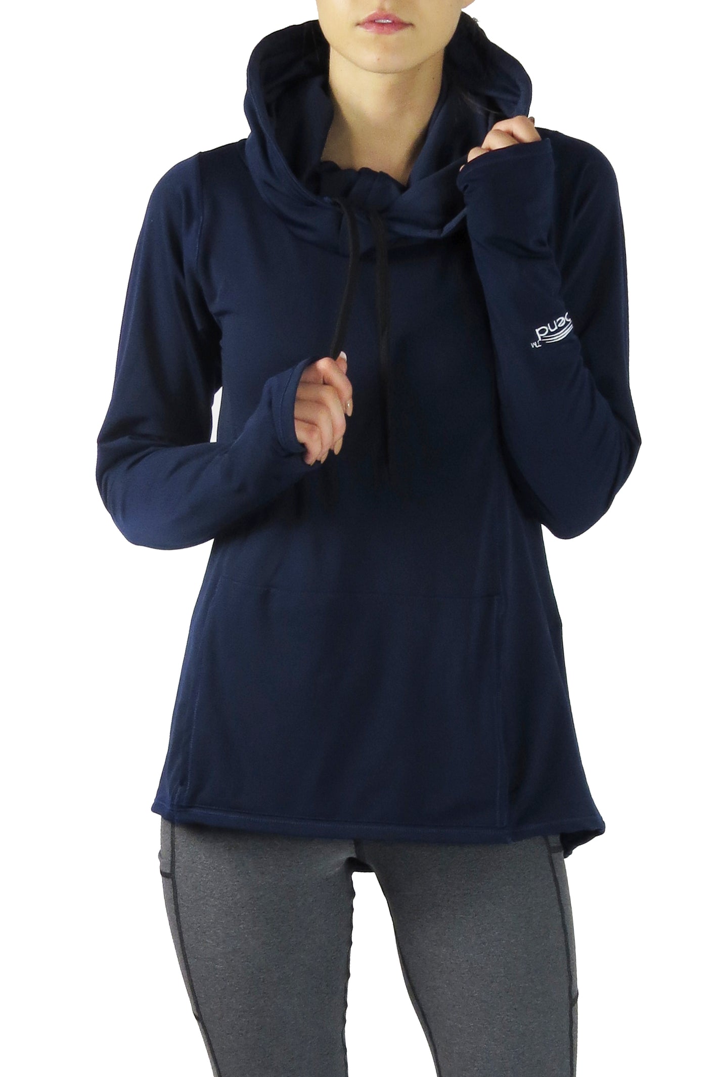 4402 - Luxe Funnelneck Long Sleeve/Navy