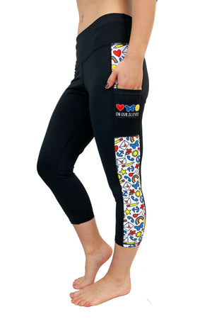 3005 - The "On Our Sleeves" Victory Capri /Black - FINAL SALE