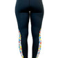 3103 - The  "On Our Sleeves" Victory Legging/Black - FINAL SALE