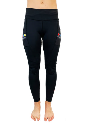 3103 - The  "On Our Sleeves" Victory Legging/Black - FINAL SALE