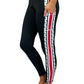 1300 - The Ohio State "Buckeye Leaves" Cell Phone Pocket Legging/Black