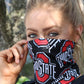 1210 - Ohio State Block O Neck Gaiter (KIDS SIZES AVAILABLE) - FINAL SALE