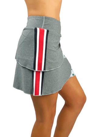 1101 - The Ohio State Game Day Buckeye Performance Skort/Heather Grey