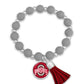 5427 -Ohio State Tassel Bracelet (2 Colors Available)