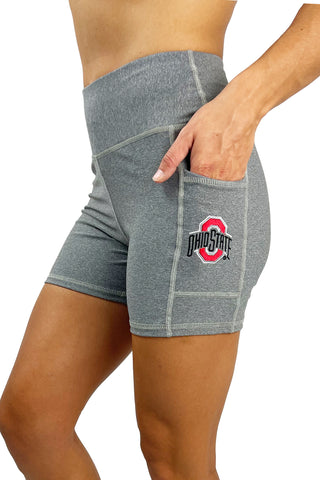 1200 - Ohio State Buckeyes Athletic O Pocket Short/ Heather Grey