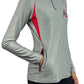 2303- The Ohio State University "Noise" 1/4 Zip Pullover/Grey- FINAL SALE