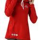 2308 - Ohio State University Womens Athletic O Funnel Neck Hoodie/Red
