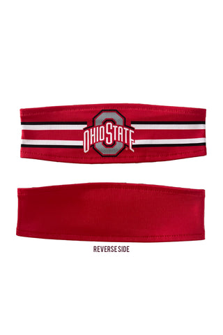 1206 - Ohio State Reversible Helmet Stripe Headband/ Red