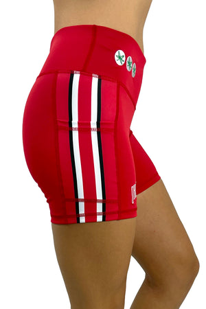 1200 - The Ohio State University "Victory" Cell Phone Pocket Short/Red