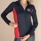 1402 - OSU Athletic O Full Zip Ribbed Panel Pullover/Black