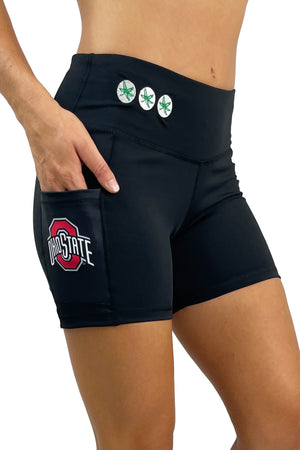 1200 - The Ohio State University "Victory" Cell Phone Pocket Short/Black