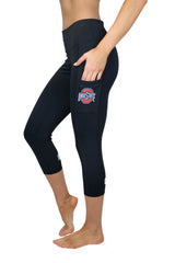1103 - The Ohio State University "Victory" Cell Phone Pocket Capri/Black