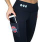 1103 - The Ohio State University "Victory" Cell Phone Pocket Capri/Black