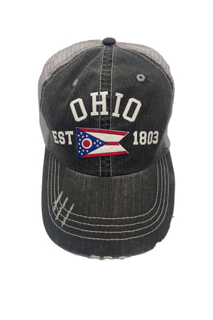 5425 - Ohio Flag Hat (Various Colors)