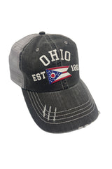 5425 - Ohio Flag Hat (Various Colors)