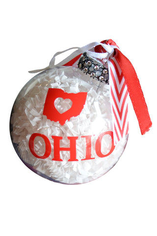 5423 -  Ohio Love Ornament- FINAL SALE