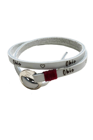 5426 - Ohio Leather Wrap Bracelet
