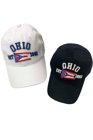 5425 - Ohio Flag Hat (Various Colors)